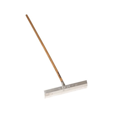 MIDWEST RAKE Concrete Placer, 20", 60" Wood Handle 73140